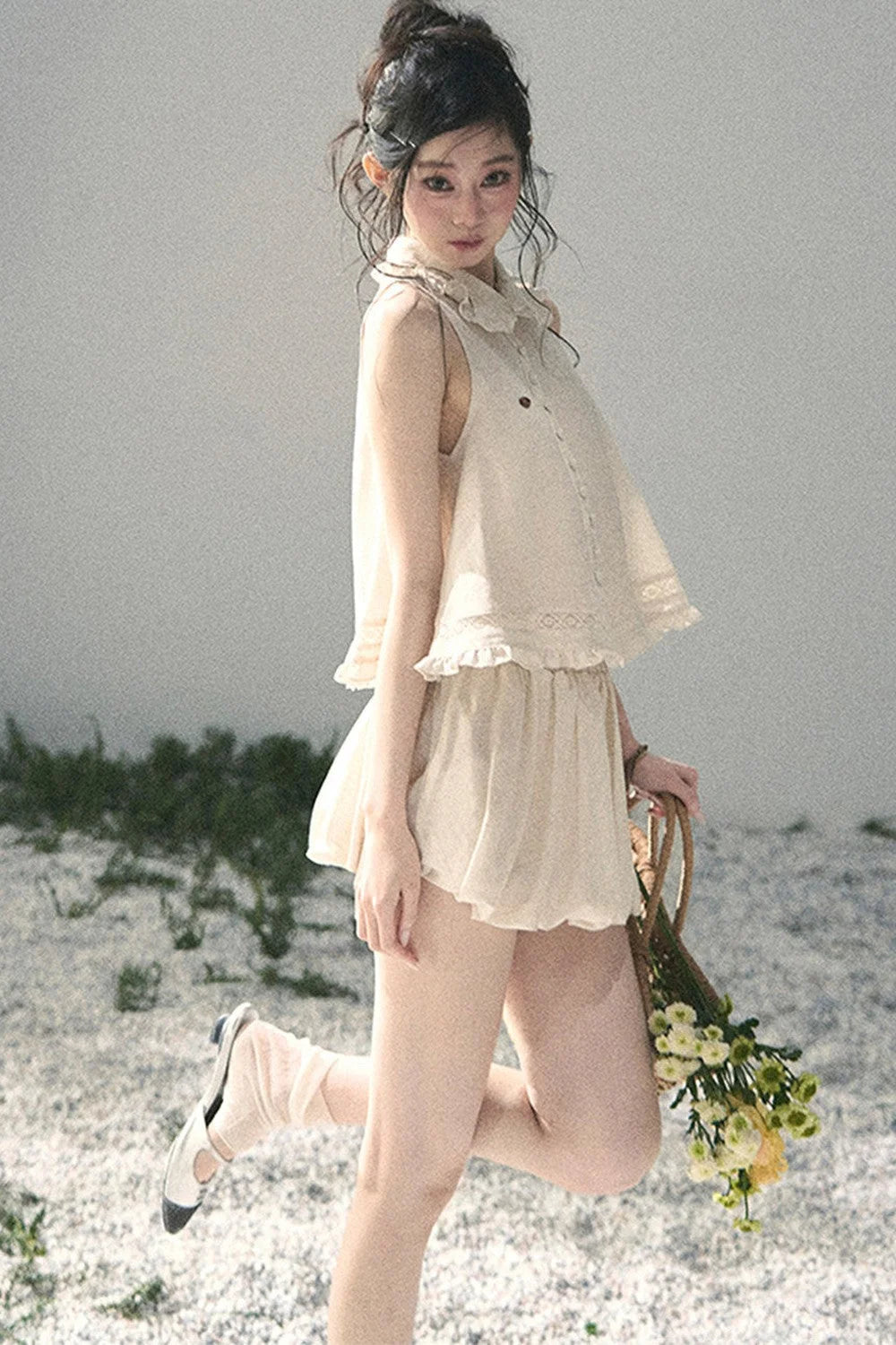 French Lace Top and Bud Skirt Set-Up