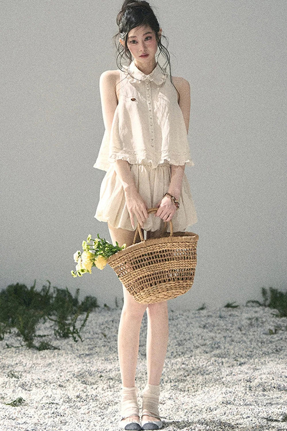 French Lace Top and Bud Skirt Set-Up