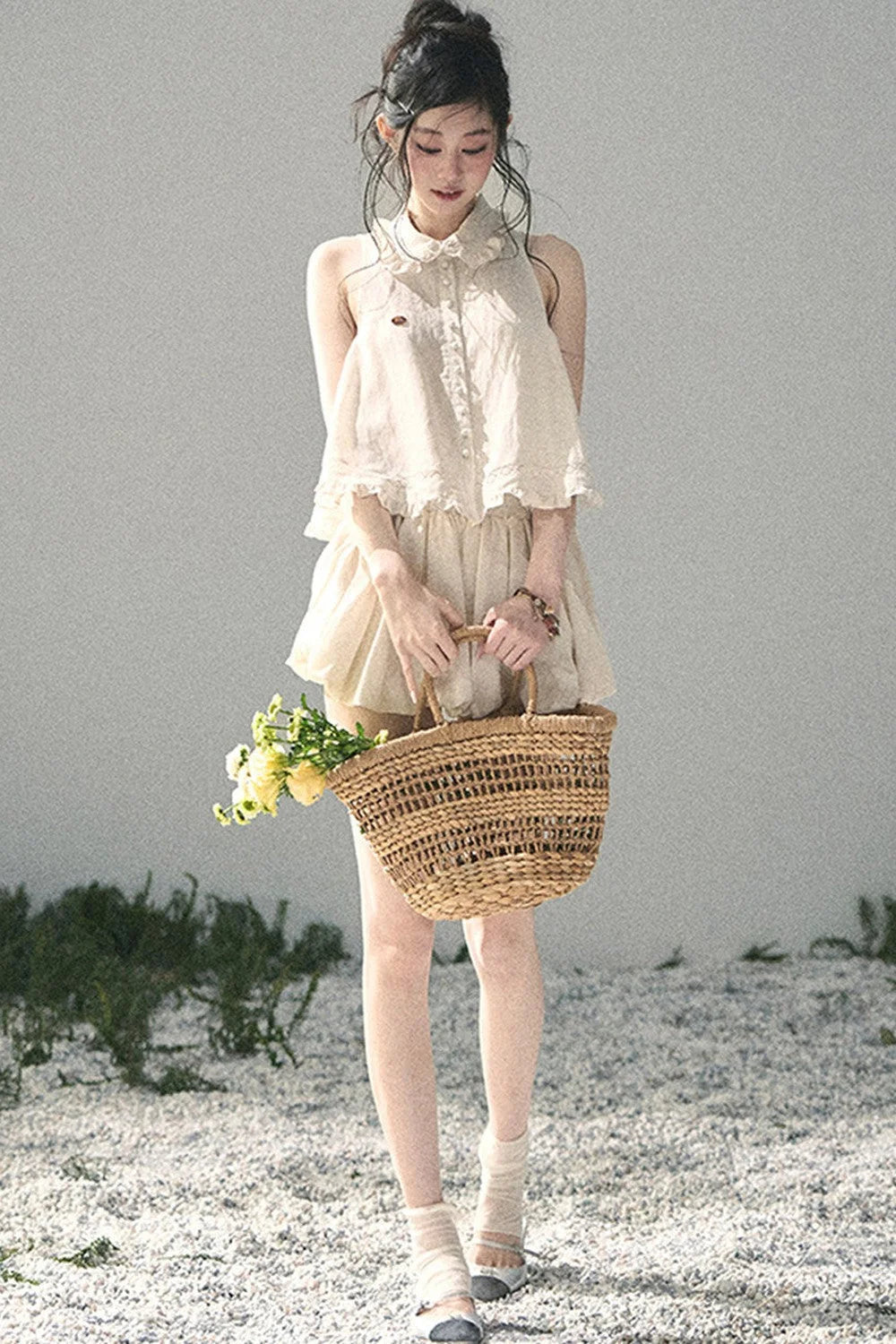 French Lace Top and Bud Skirt Set-Up