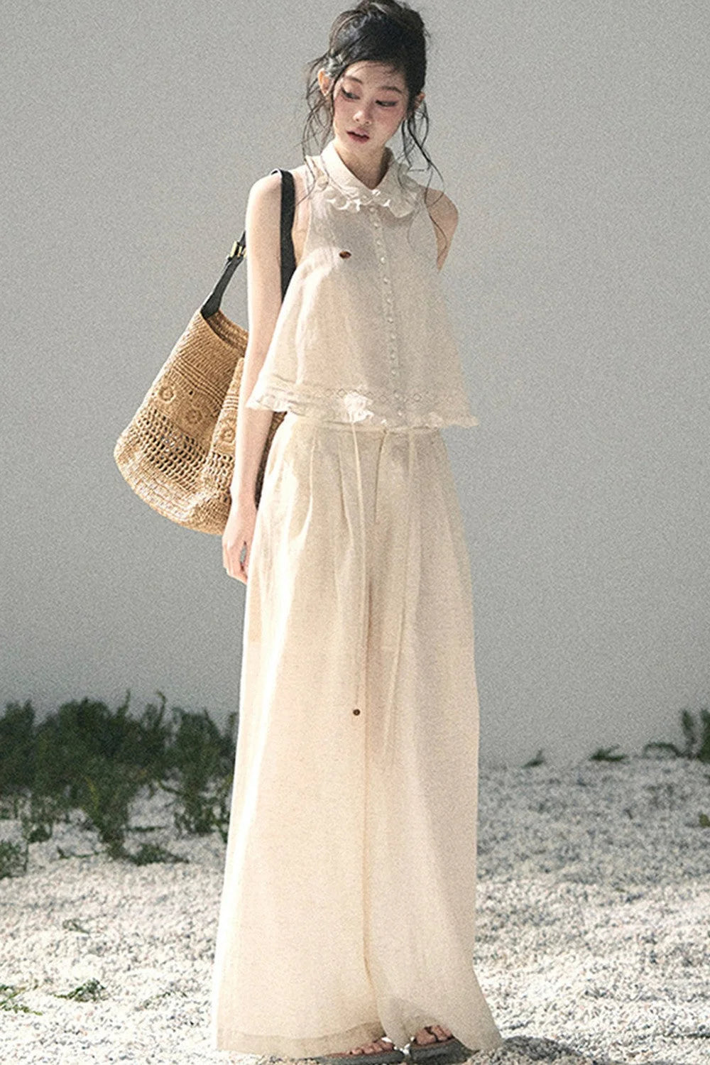 French Lace Top and Bud Skirt Set-Up