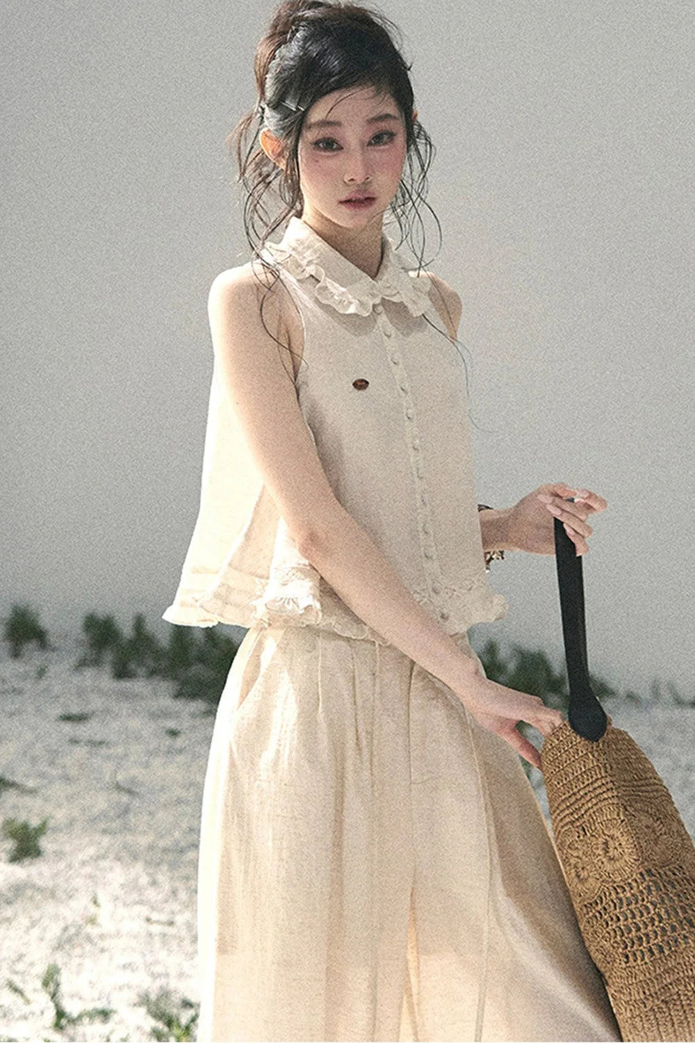 French Lace Top and Bud Skirt Set-Up