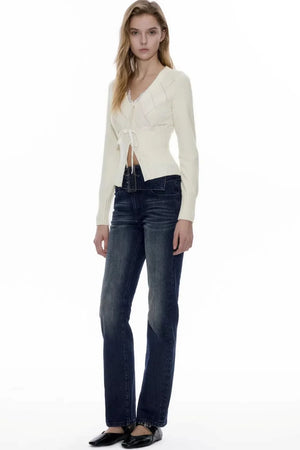 French Lace V-Neck Cardigan