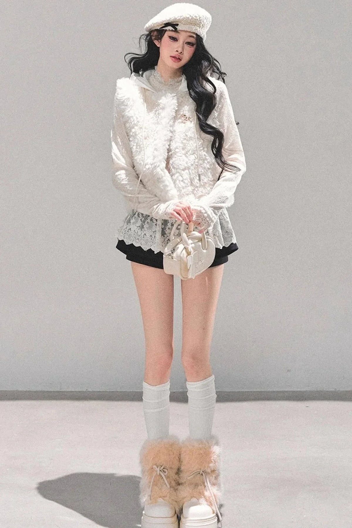 French Lamb Wool Vest Jacket