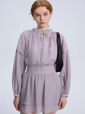 French Long Sleeve Sunscreen Skirt Set-up