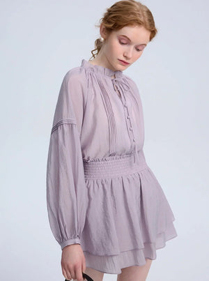 French Long Sleeve Sunscreen Skirt Set-up