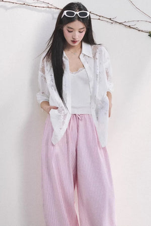French Love Lace Shirt