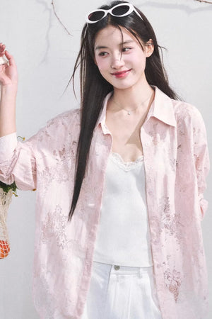 French Love Lace Shirt