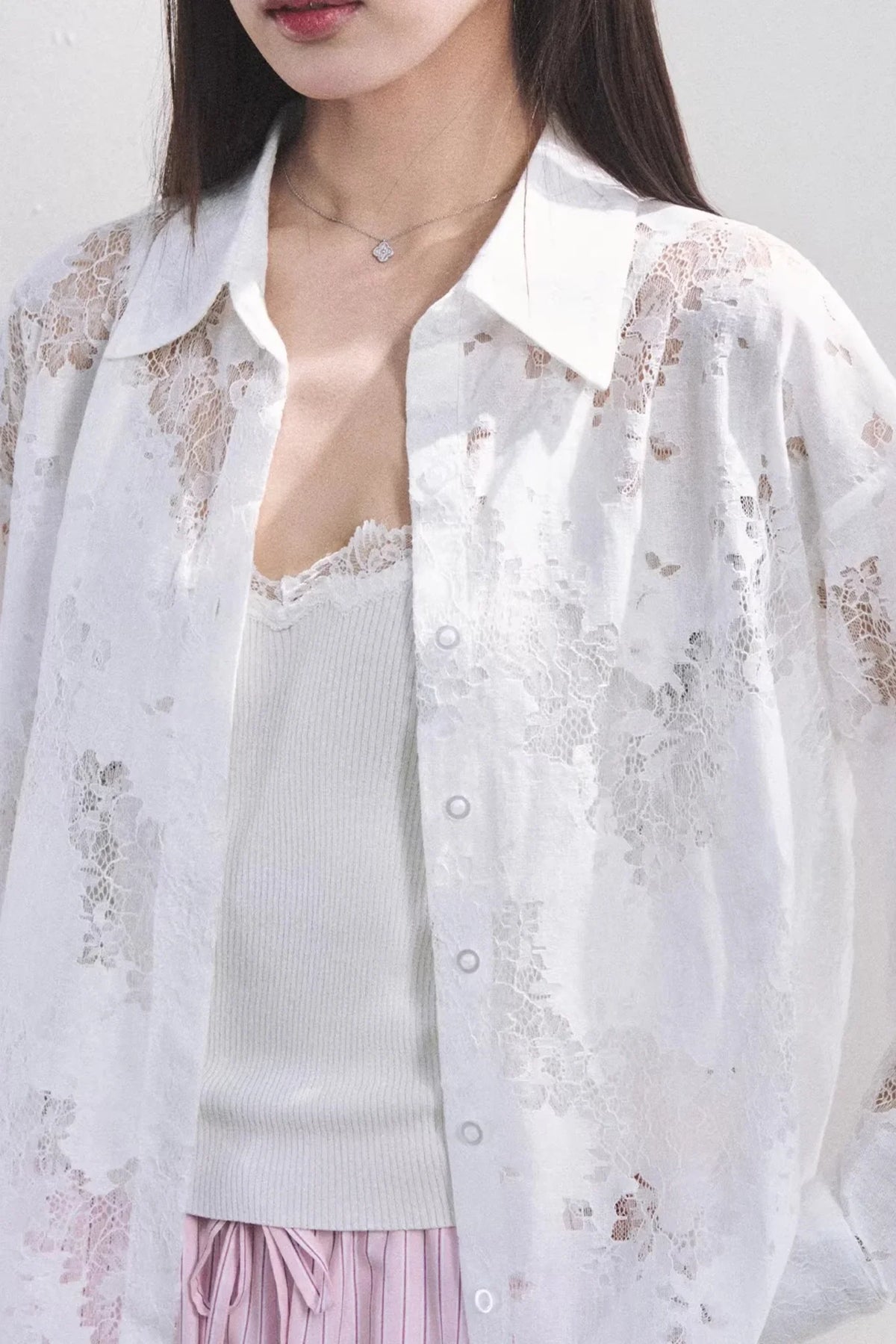 French Love Lace Shirt