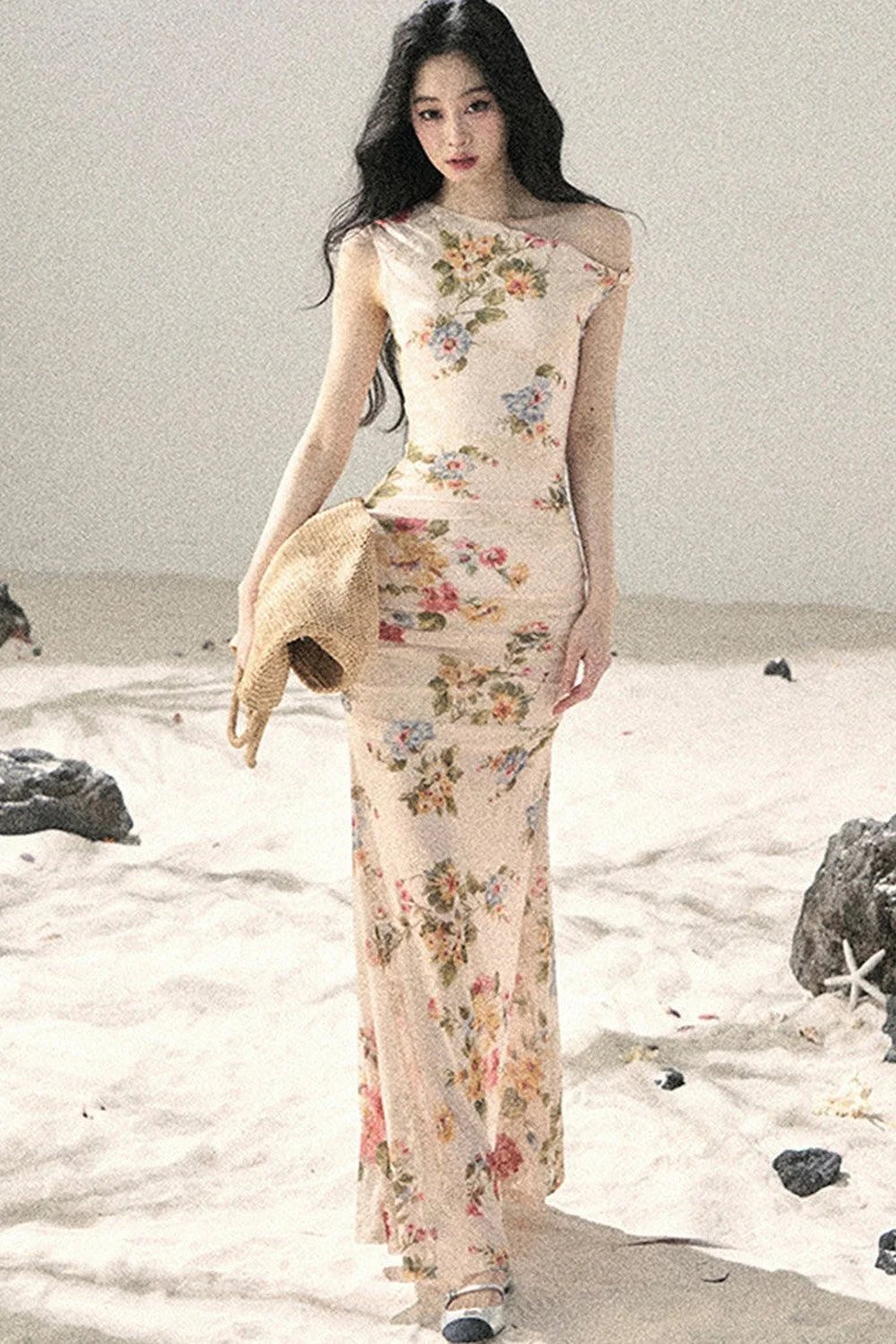 French Mesh Floral Dress