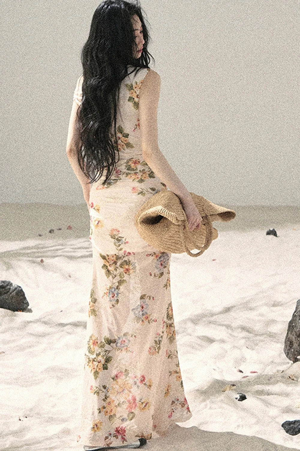French Mesh Floral Dress