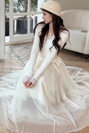 French Noble Lace Dress Set-Up