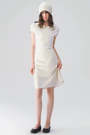 French Polka Dot Blouse & Skirt Set-Up