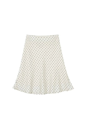French Polka Dot Blouse & Skirt Set-Up