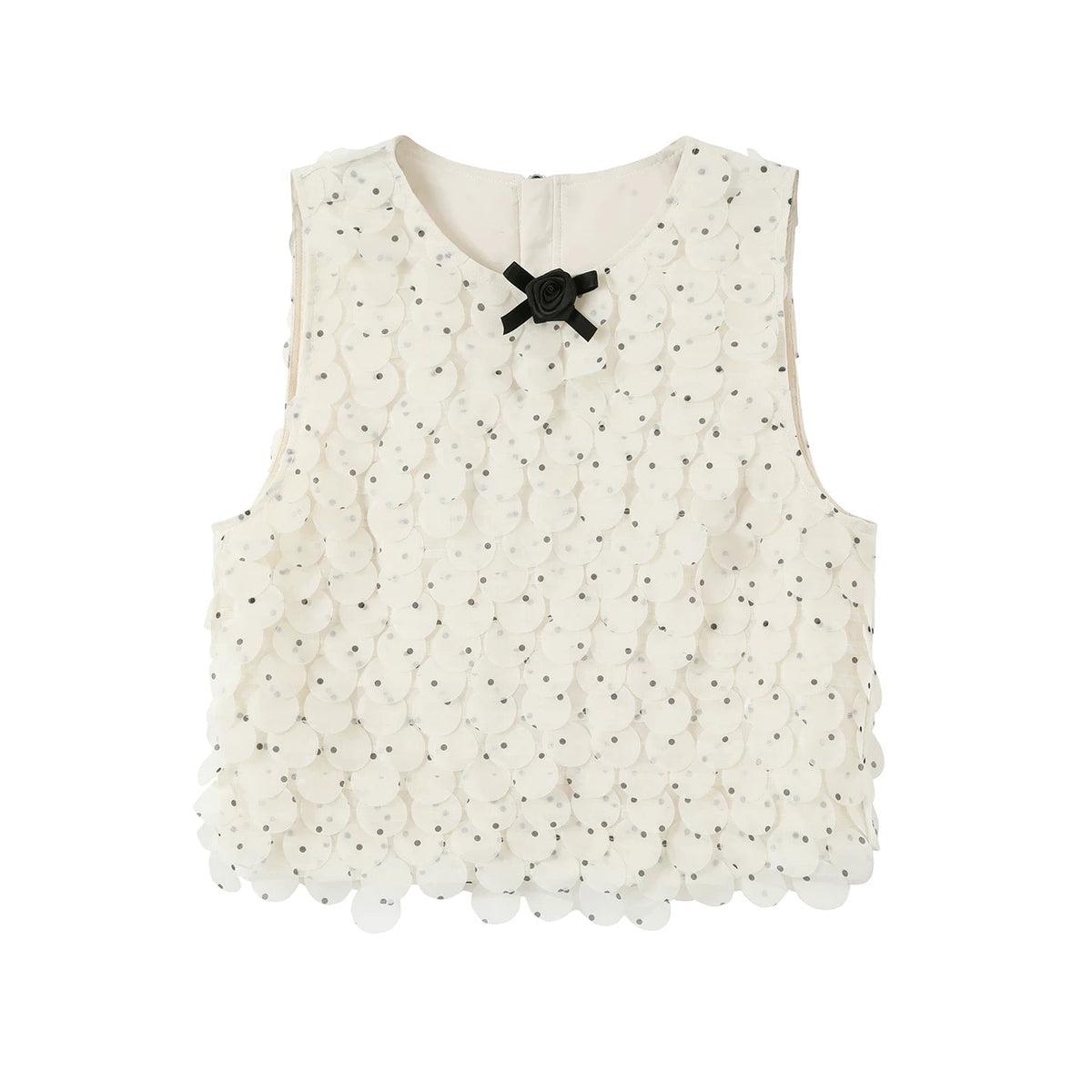 French Polka Dot Chiffon Skirt Set-Up