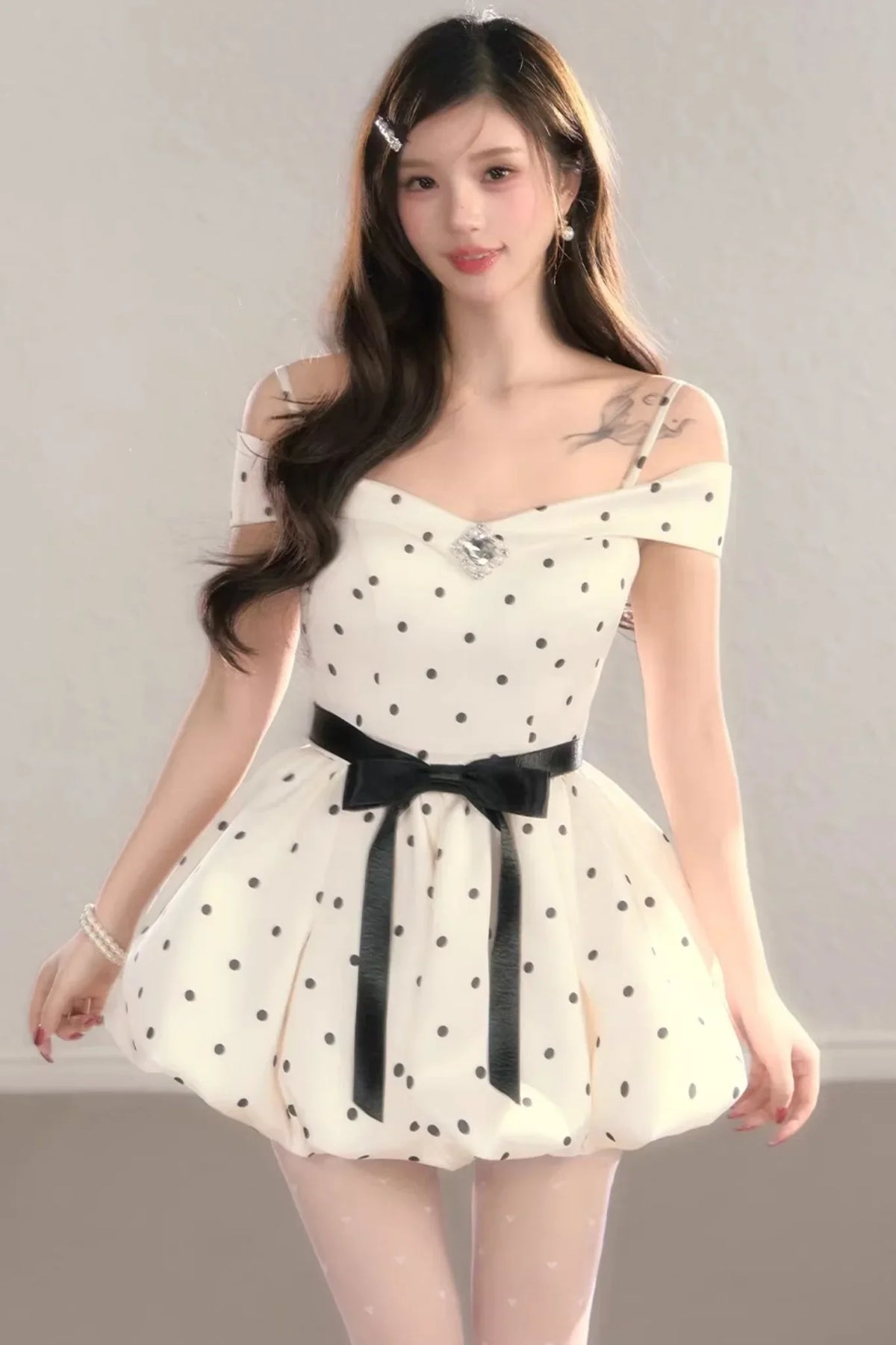 French Polka Dot Dress
