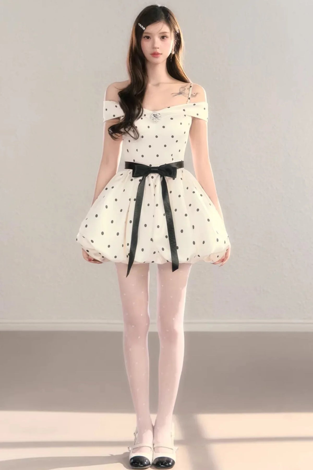 French Polka Dot Dress
