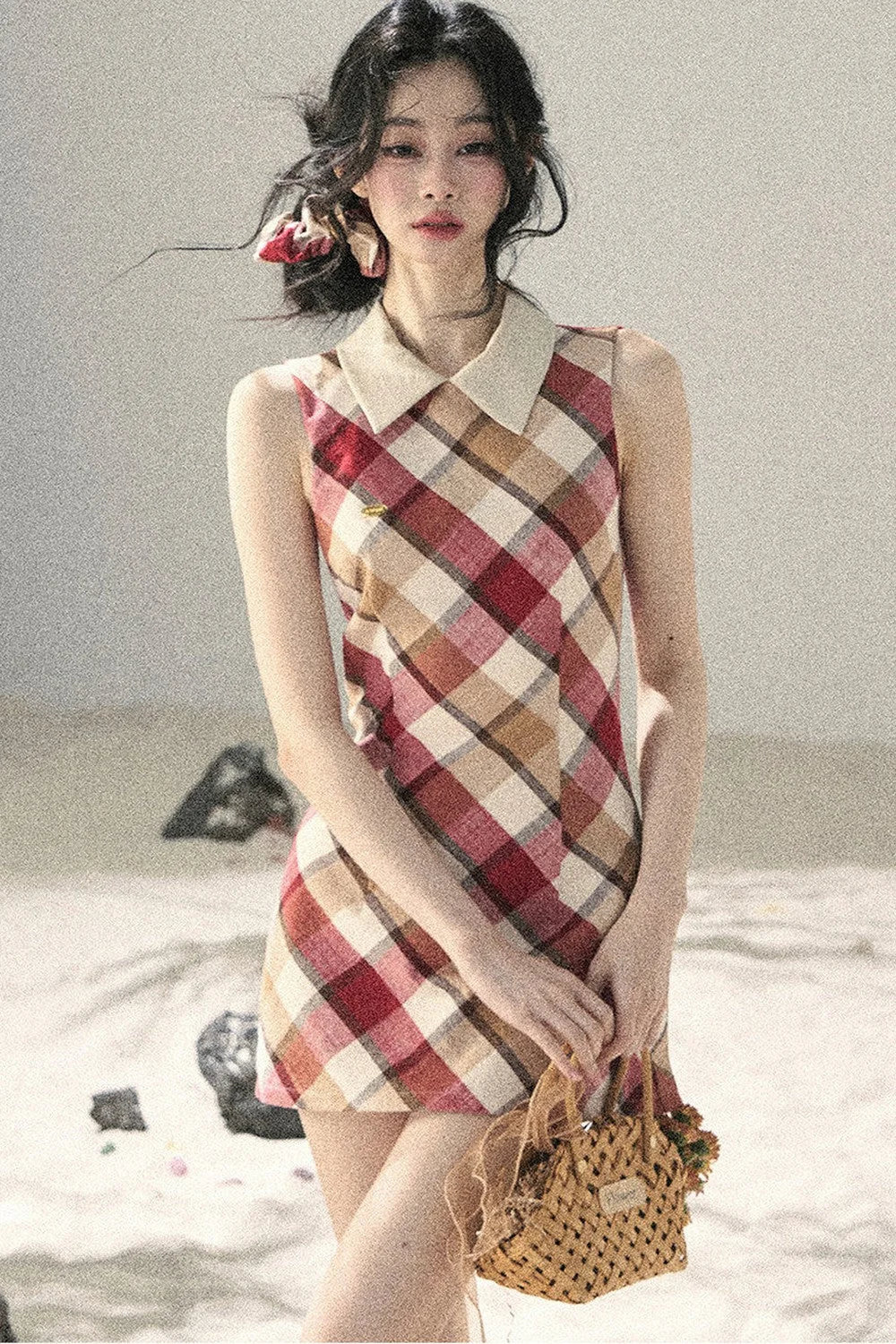 French Quilted Polo Bodycon Dress