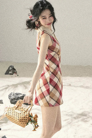 French Quilted Polo Bodycon Dress