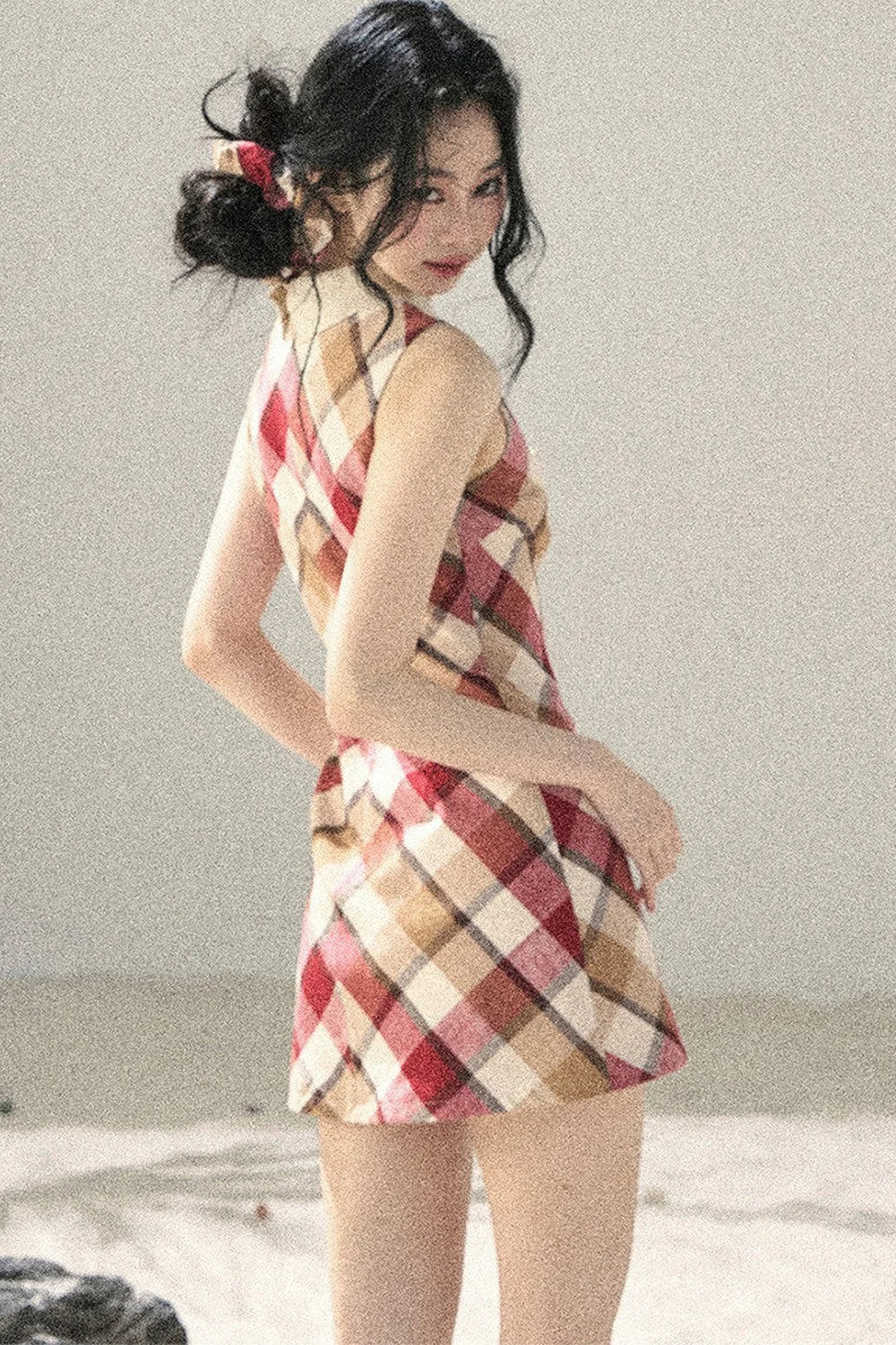 French Quilted Polo Bodycon Dress