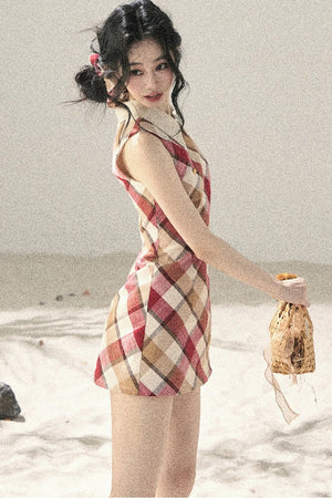 French Quilted Polo Bodycon Dress