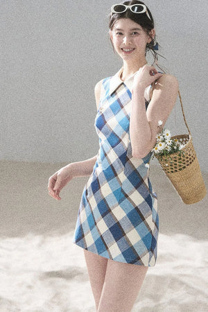 French Quilted Polo Bodycon Dress