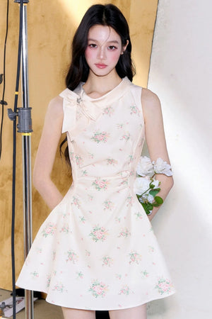 French Retro Bow Dress