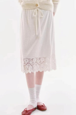 French Retro Lace Skirt