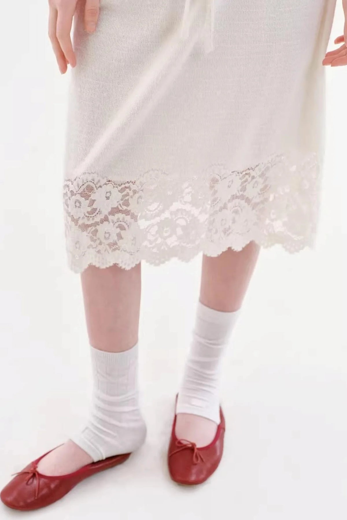 French Retro Lace Skirt