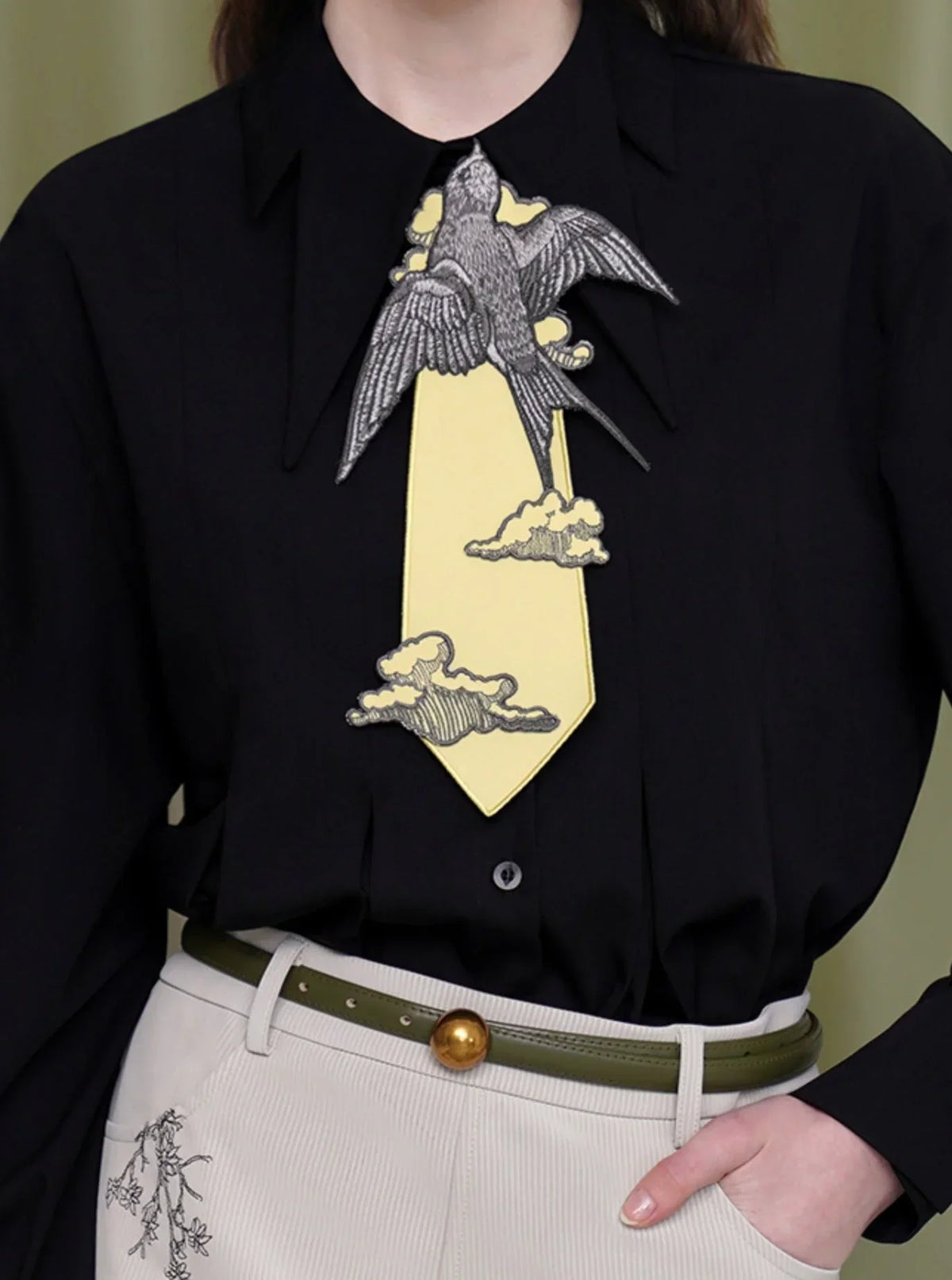 French Retro Niche Design Bow Necktie