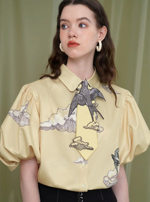 French Retro Niche Design Bow Necktie