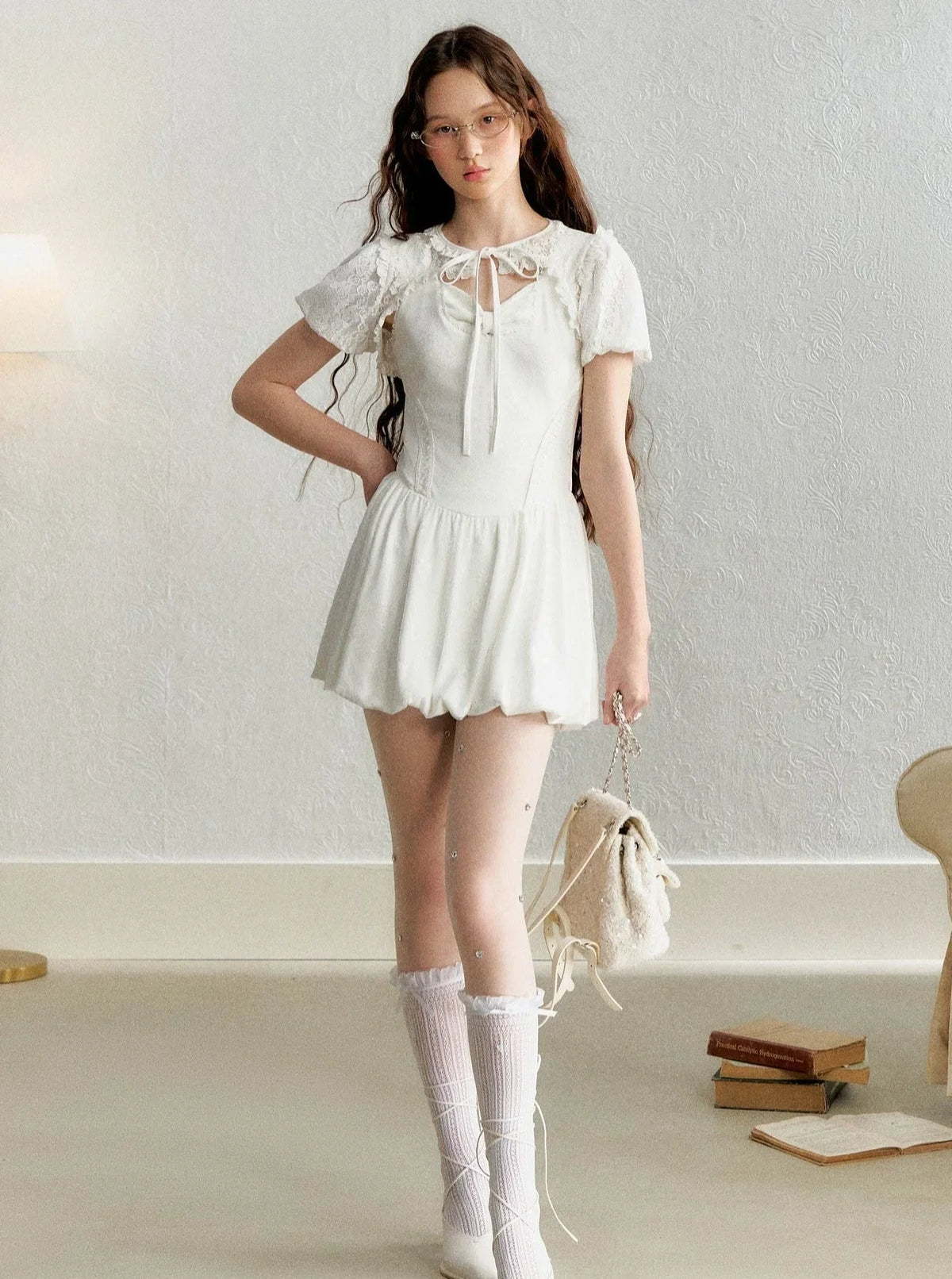 French Retro Slim Waist Dress