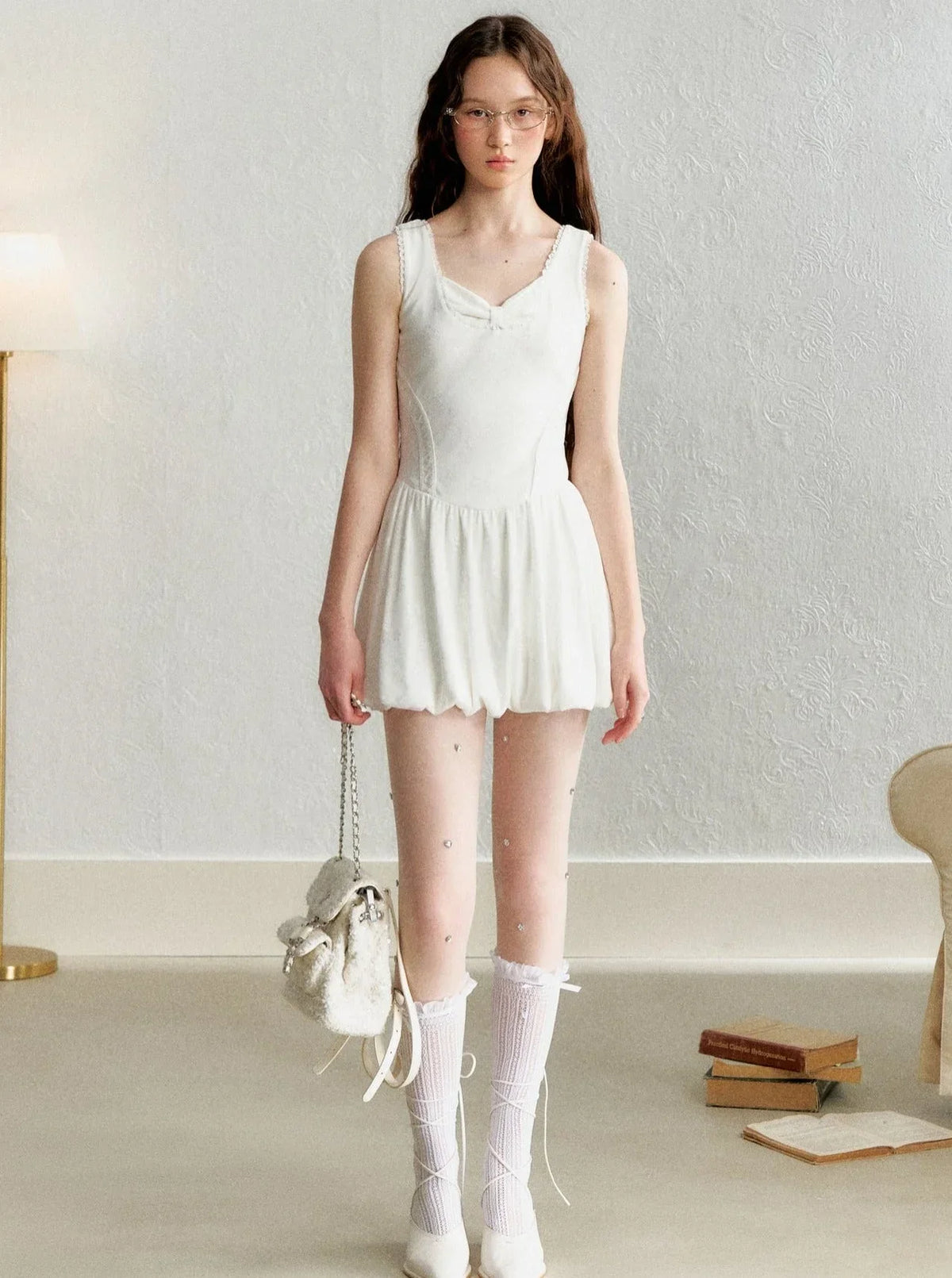 French Retro Slim Waist Dress