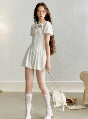 French Retro Slim Waist Dress