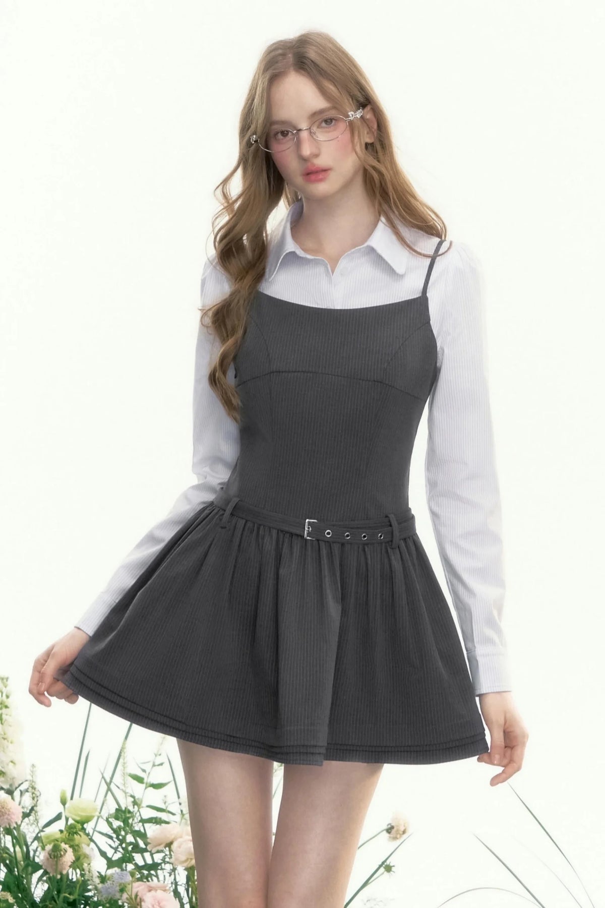 French Retro Striped Long Sleeve Shirt