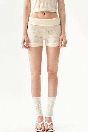 French Retro Wool Shorts