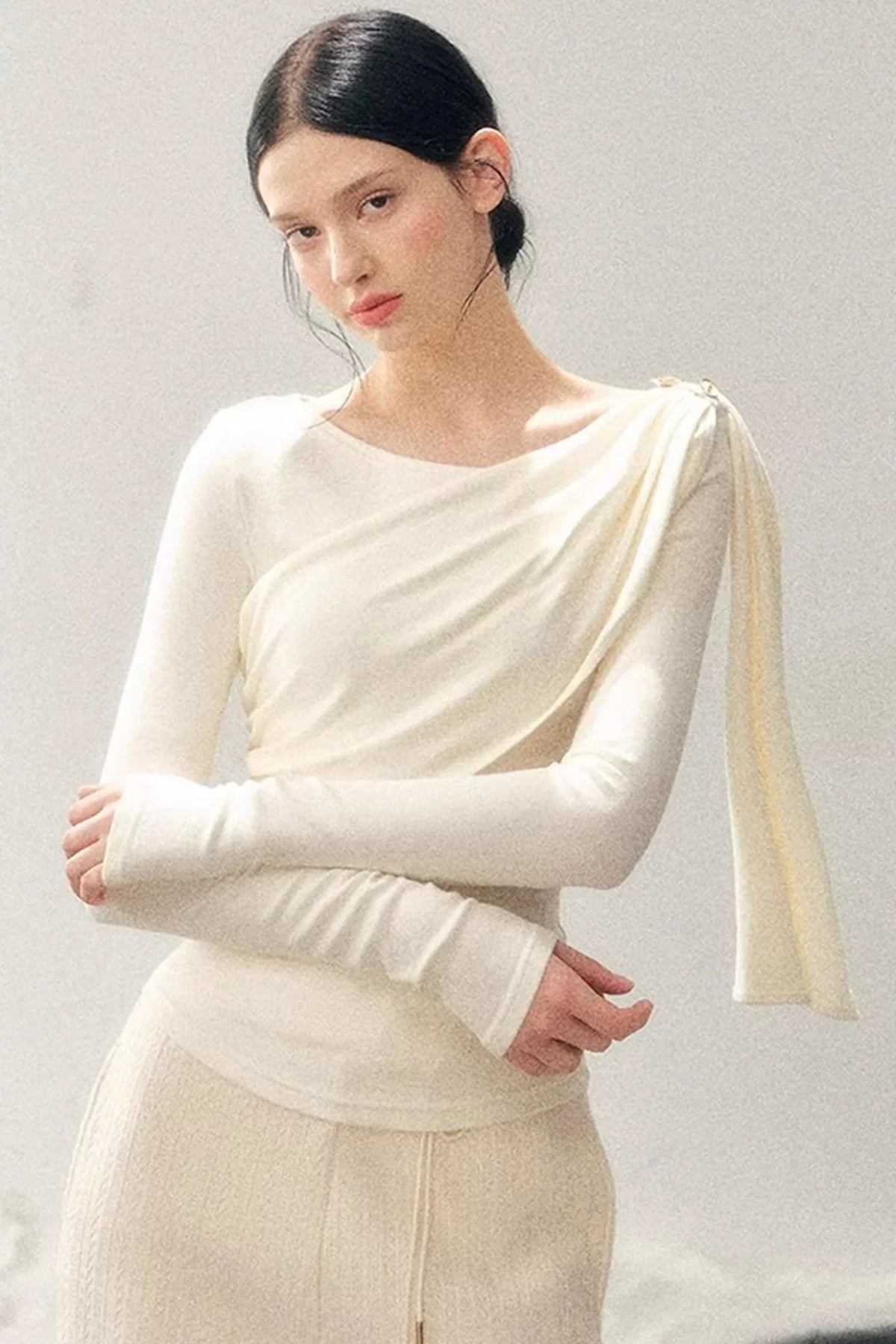 French Ribbon Design Blouse