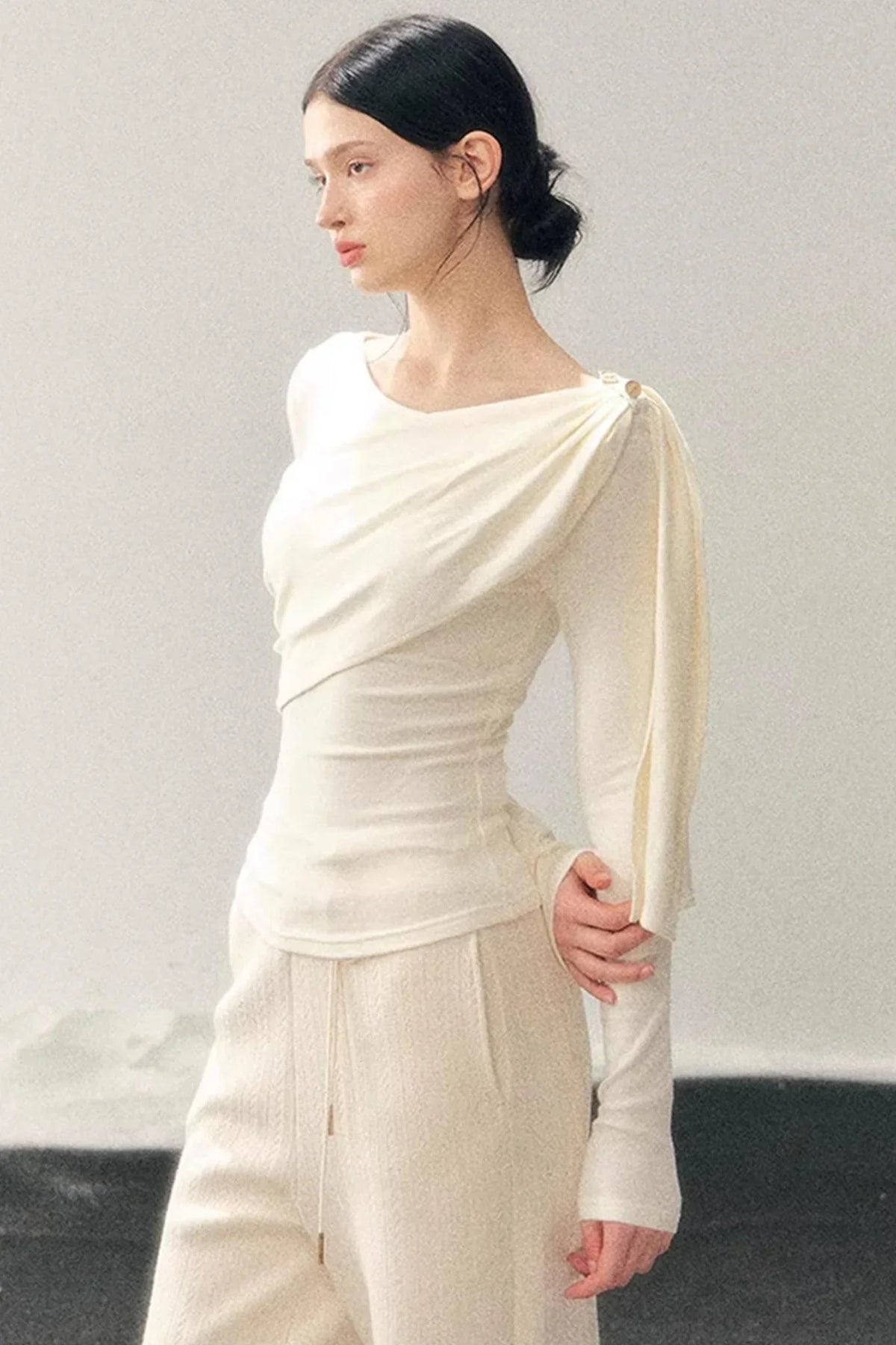 French Ribbon Design Blouse