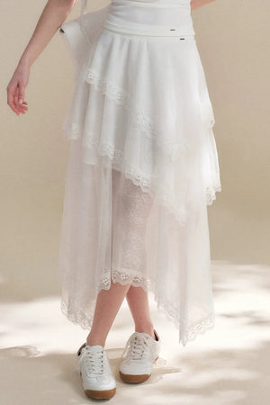 French Romantic Lace Skirt