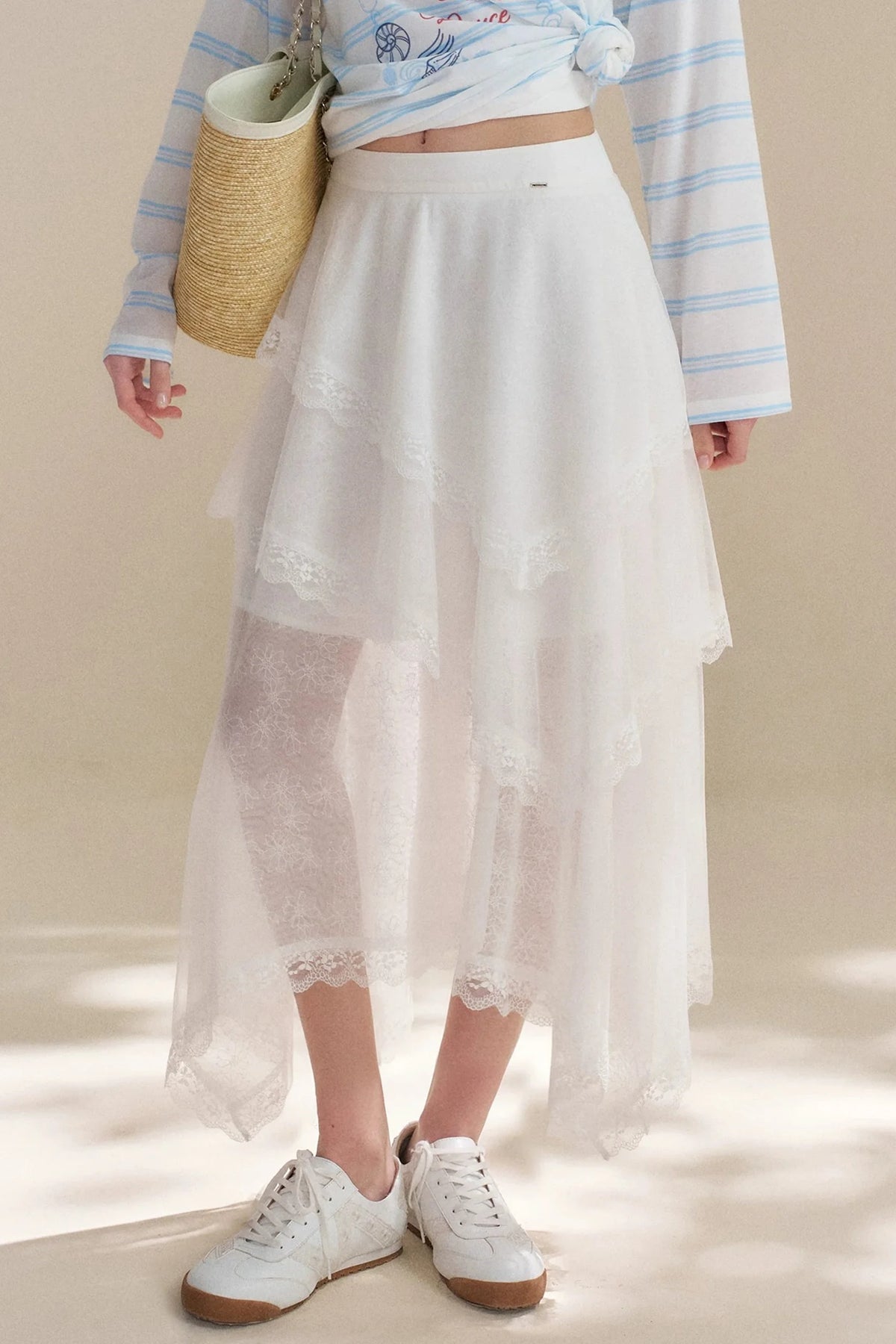 French Romantic Lace Skirt