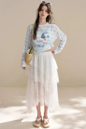 French Romantic Lace Skirt