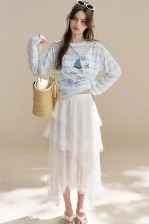 French Romantic Lace Skirt