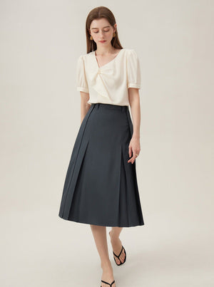 French Ruffle V-Neck Shirt