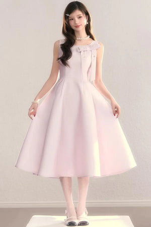 French Satin Bow Dress