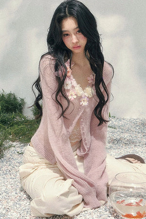 French Sheer Lace Camisole