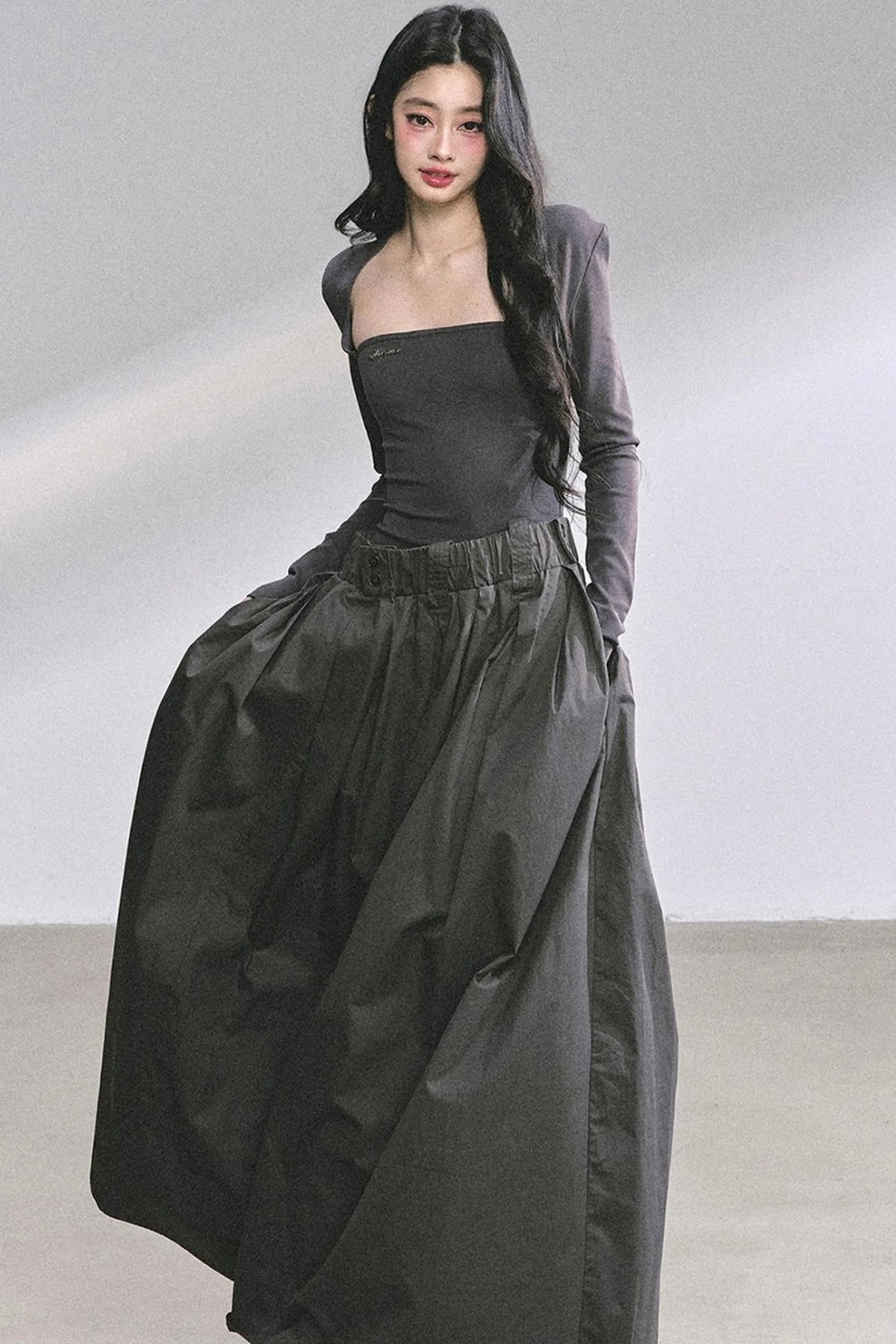French Slimming Long Dress