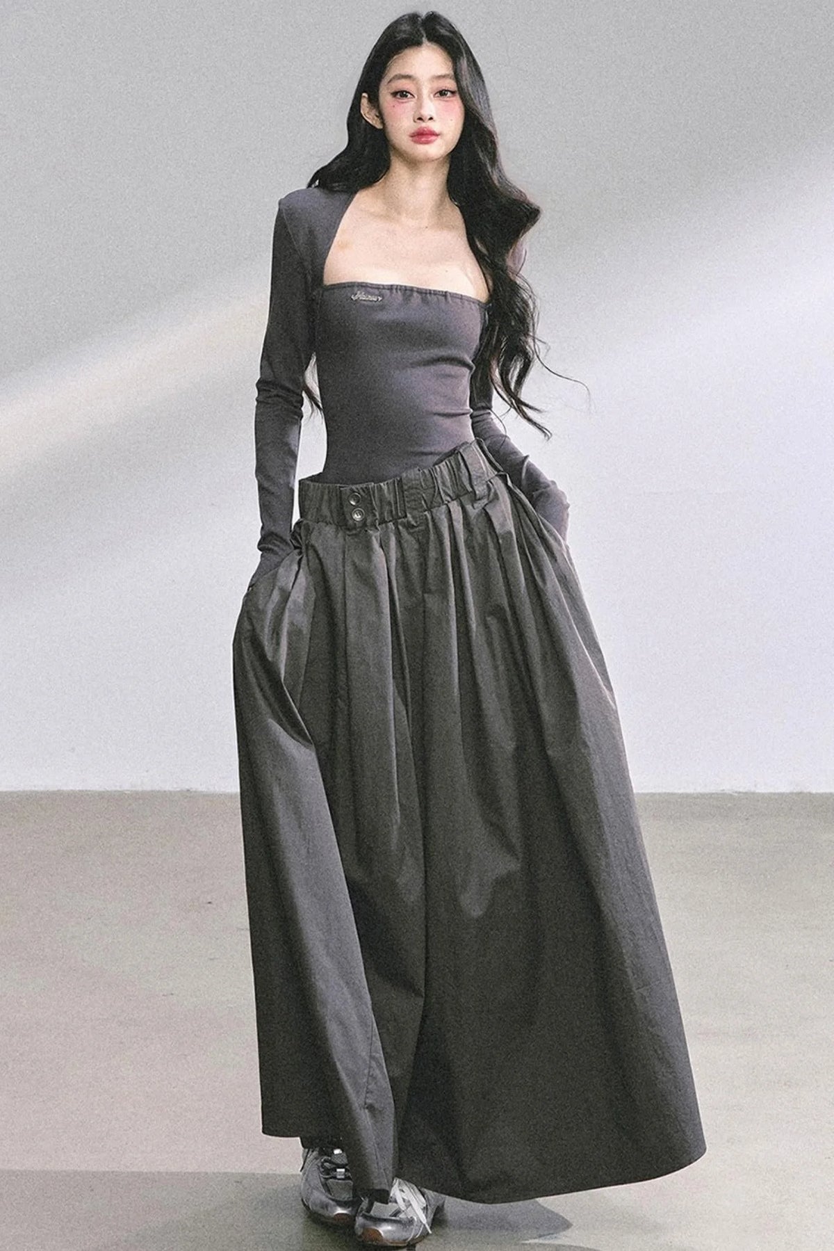 French Slimming Long Dress