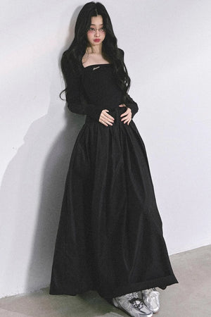 French Slimming Long Dress