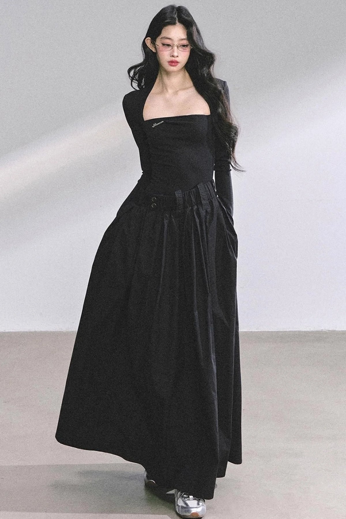 French Slimming Long Dress