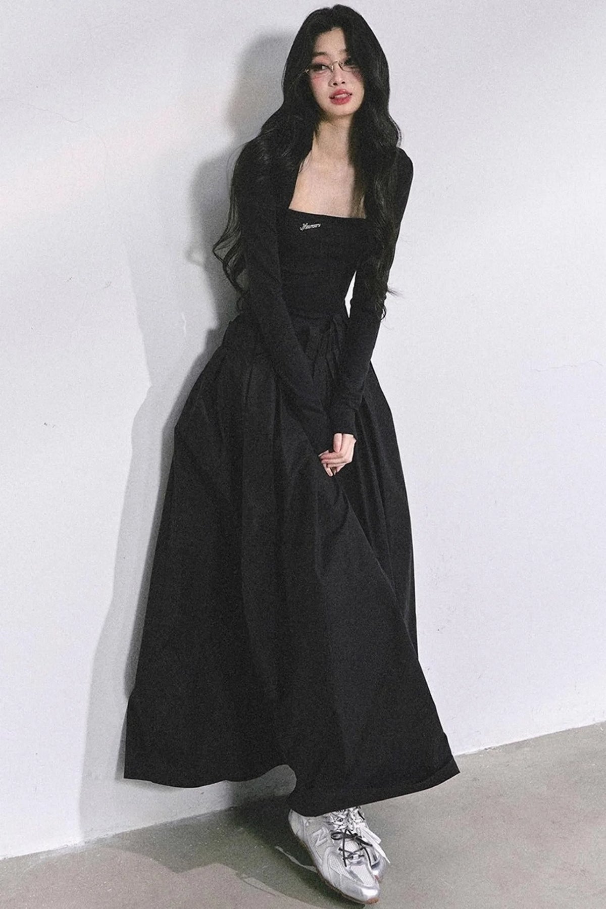 French Slimming Long Dress
