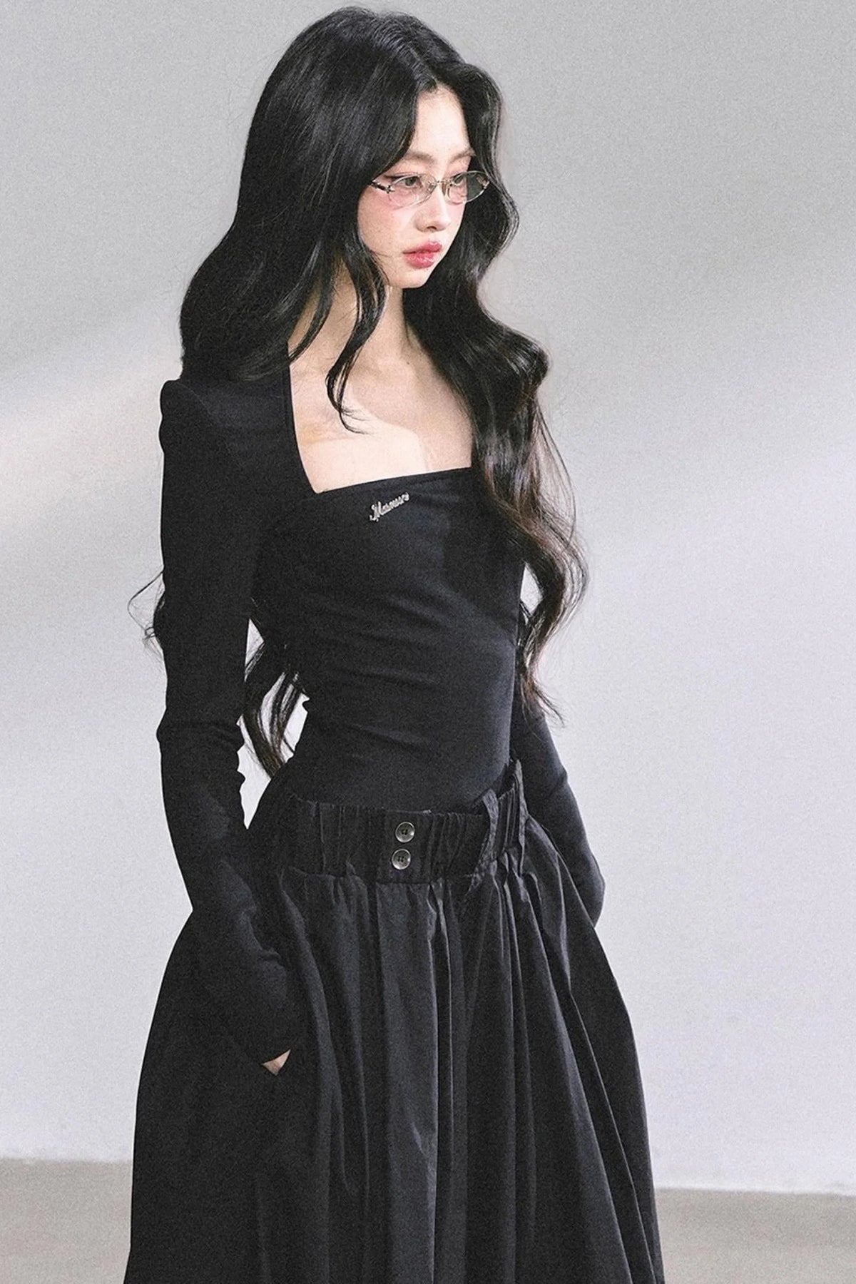 French Slimming Long Dress